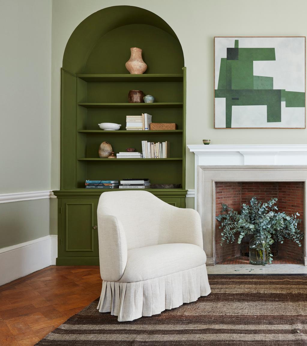 Mabel Armchair in Salt Vintage Linen