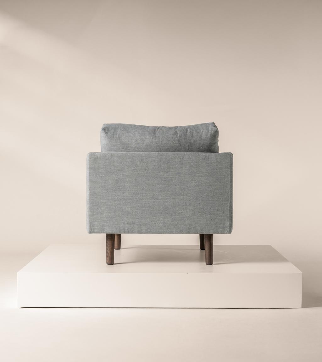 Ottilie Armchair in Spearmint Vintage Linen