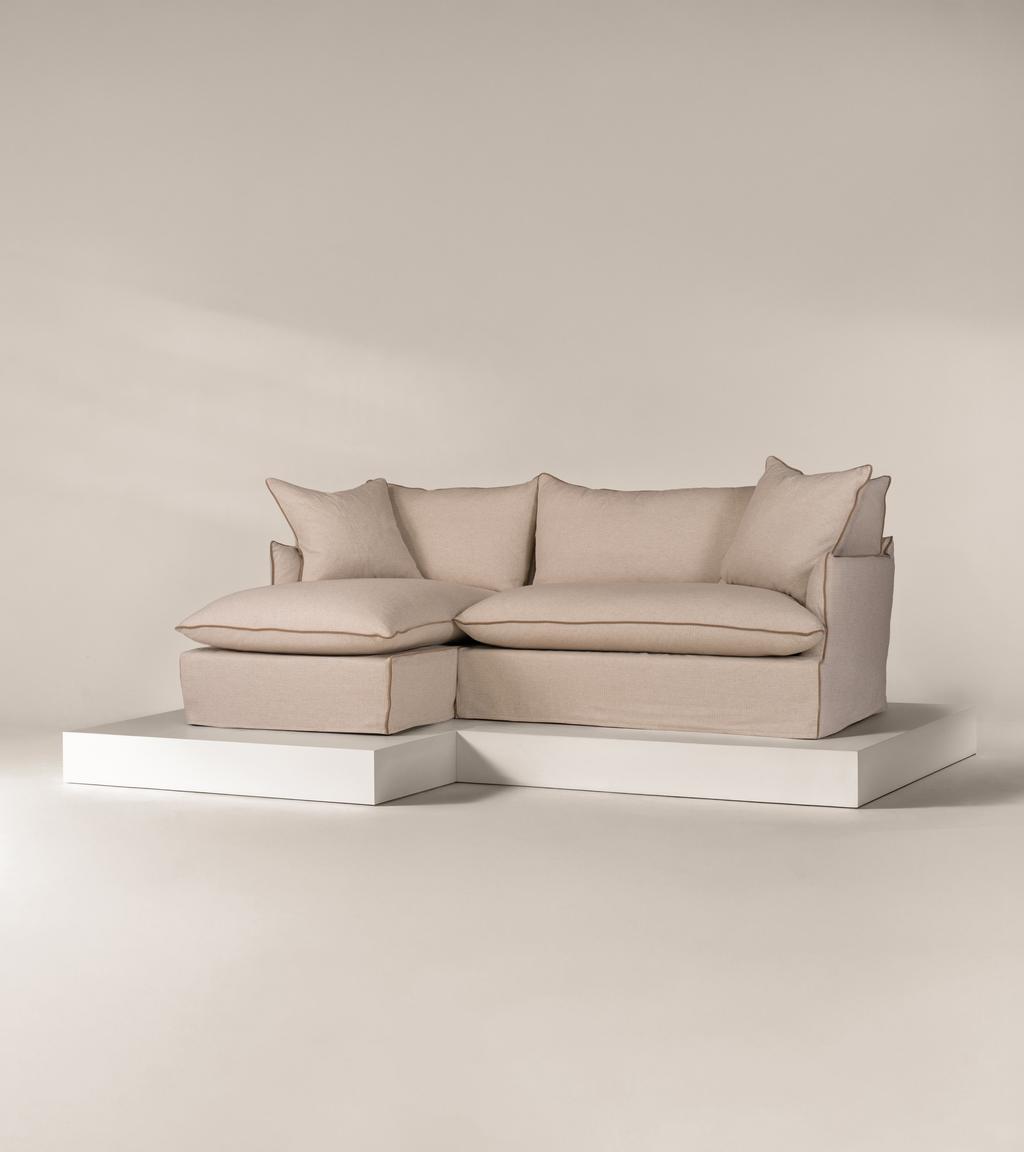_Fabric shown: Neutral Herringbone_