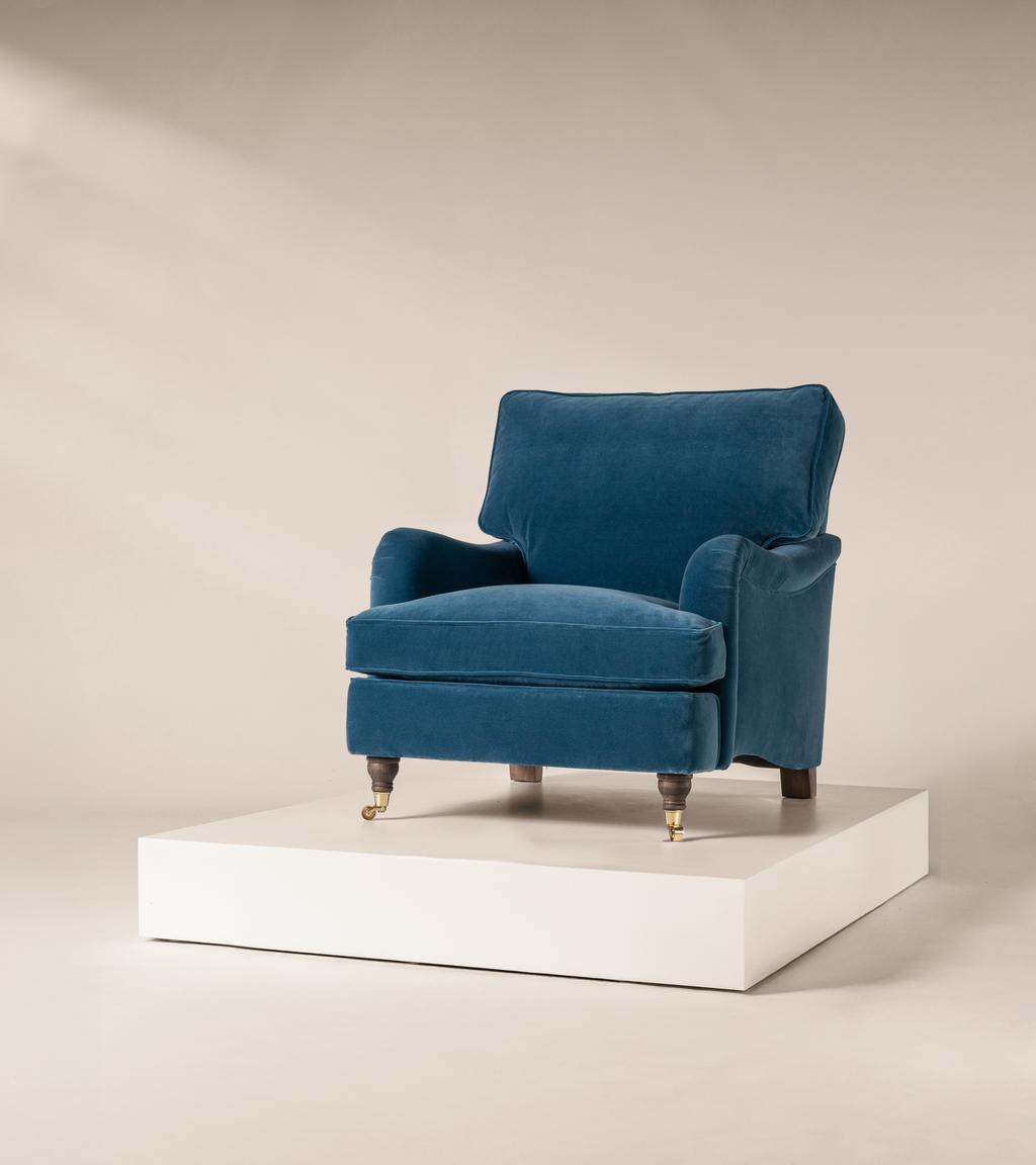 Florence Armchair in Cadet Blue