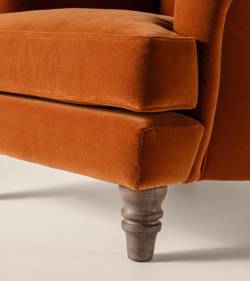 Eliza Armchair in Tobacco Rich Velvet
