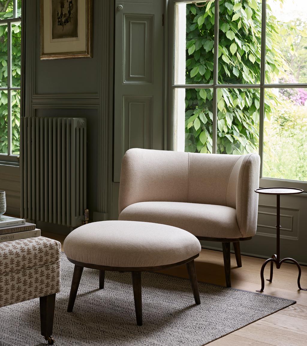 Isaac Armchair in a bespoke fabric