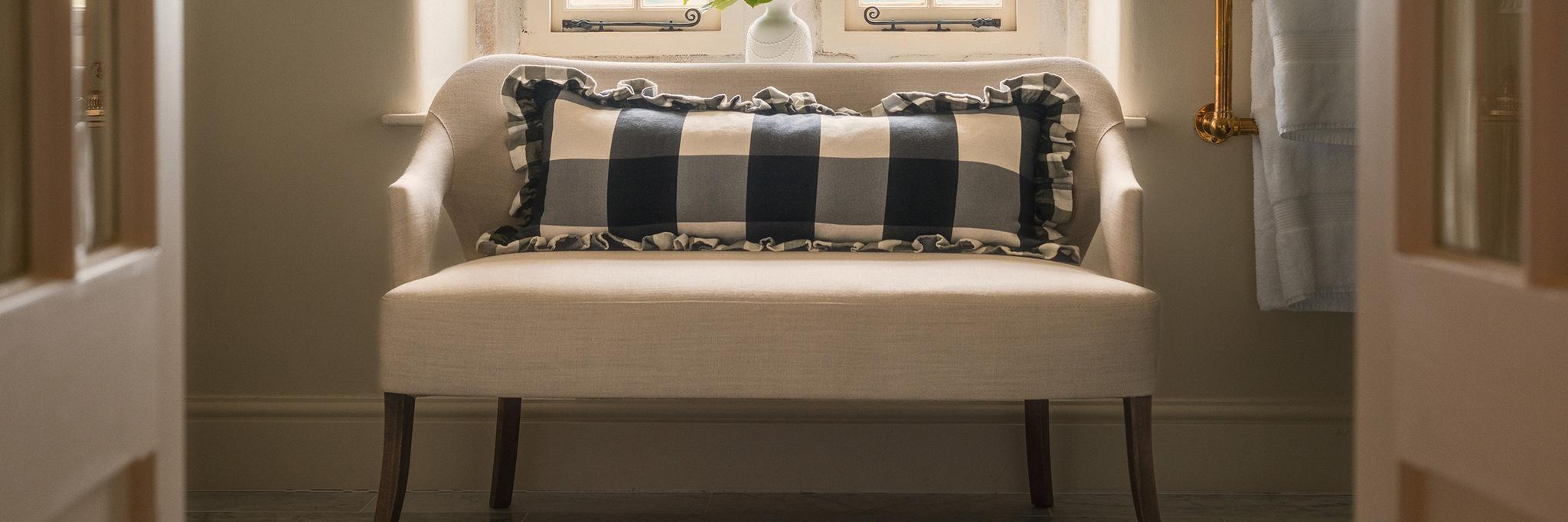Madison Bench in Fresco Everyday Linen