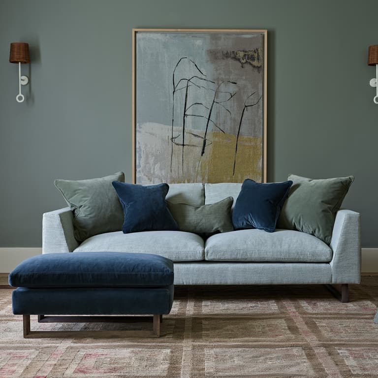 Jasper Sofa in Spearmint Vintage Linen