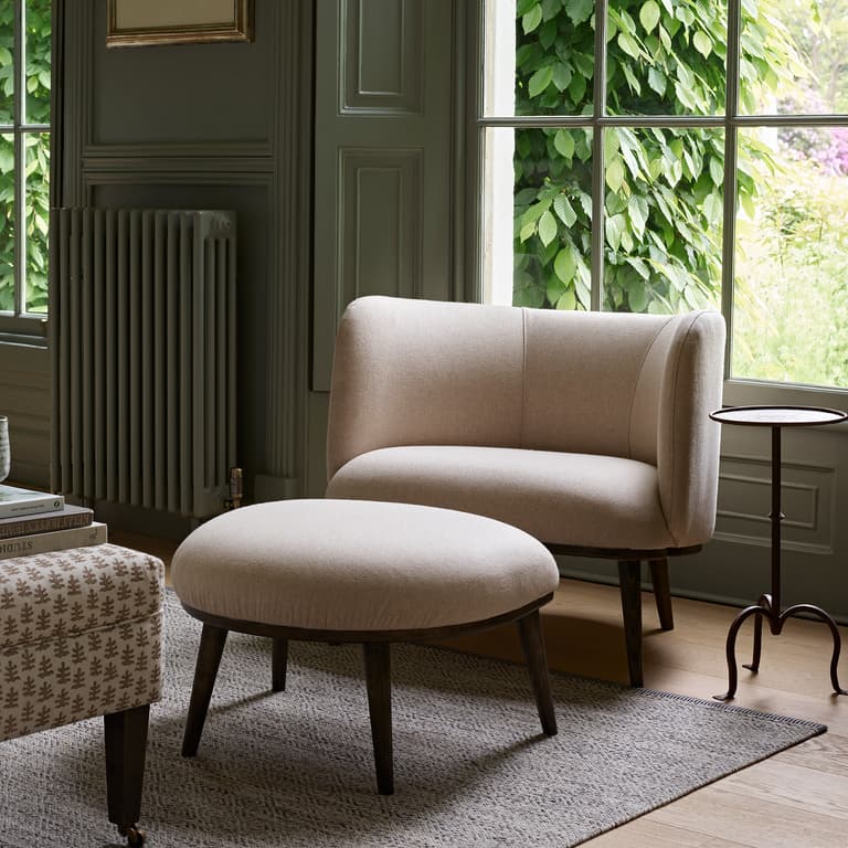 Isaac Armchair in a bespoke fabric
