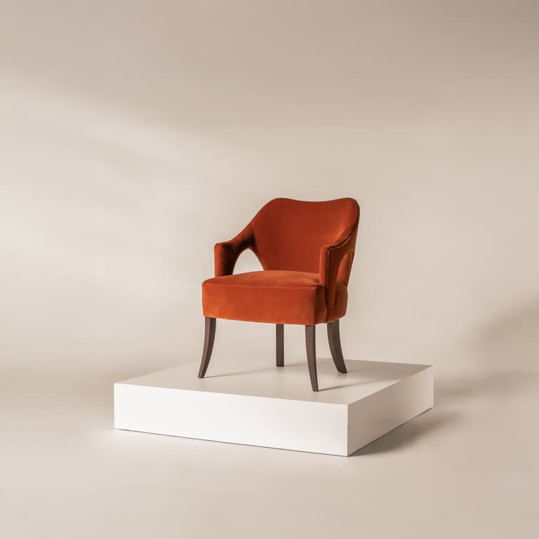 Madison Chair in Tobacco Rich Velvet
