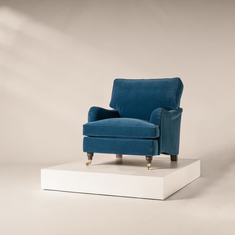 Florence Armchair in Cadet Blue