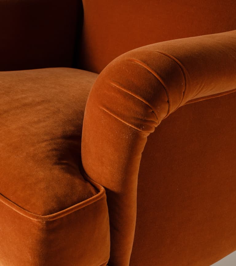 Eliza Armchair in Tobacco Rich Velvet