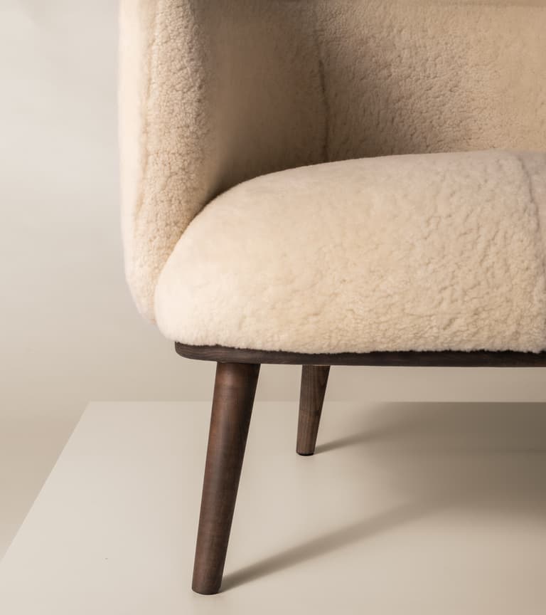 Noah Armchair in a bespoke fabric