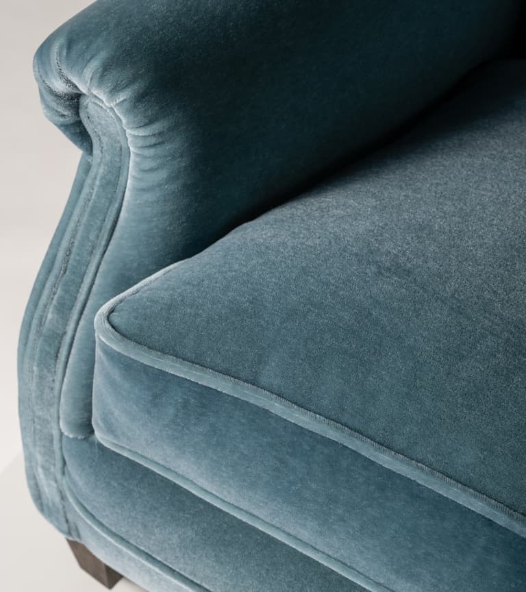 Elsa Armchair in Bluebird Kid Mohair