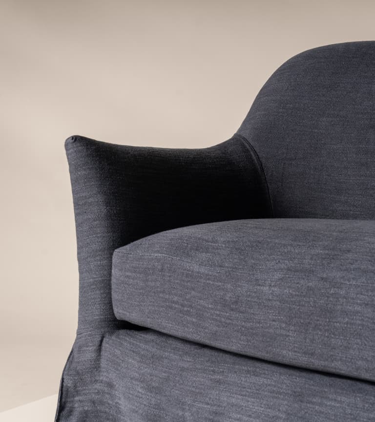 Bloomsbury Loose Cover Sofa, arm detail