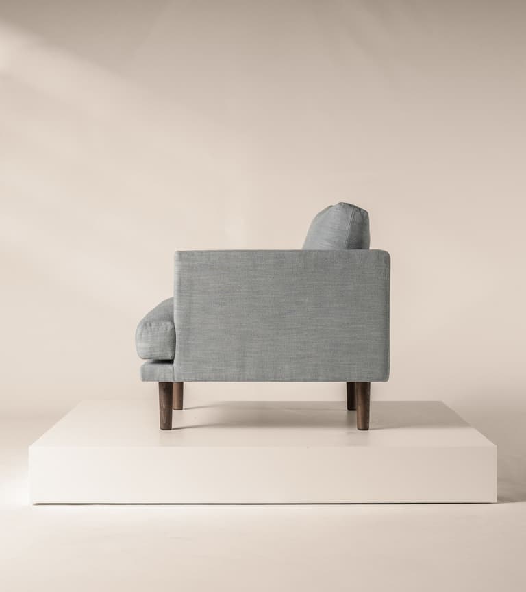 Ottilie Armchair in Spearmint Vintage Linen