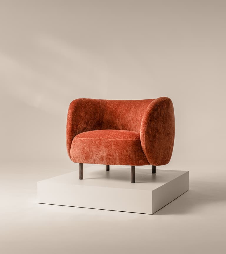 Hepworth Armchair in a bespoke fabric