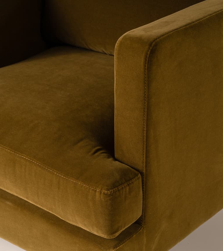 Marlon Armchair in Olive Rich Velvet