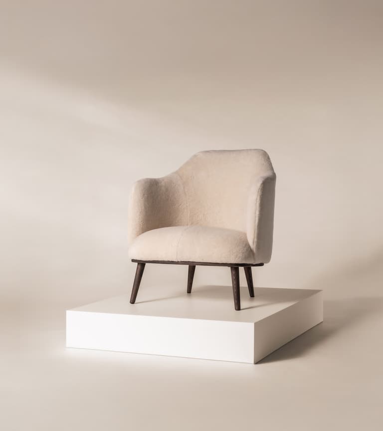Noah Armchair in a bespoke fabric