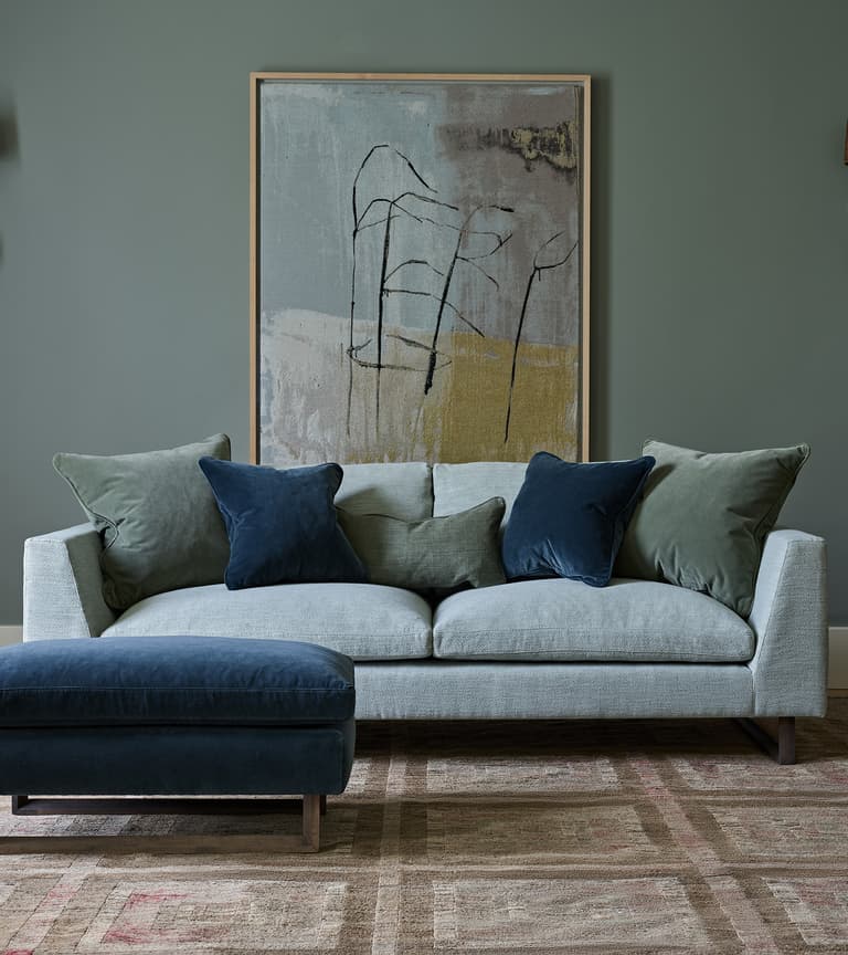 Jasper Sofa in Spearmint Vintage Linen